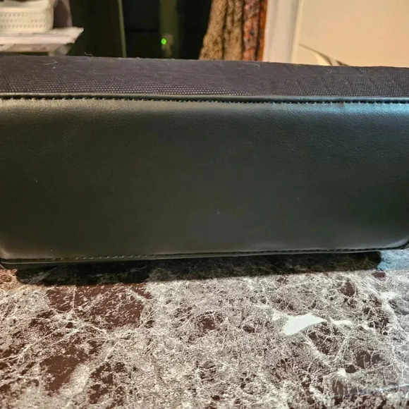 Zara | Black Mock Croc Mini Tote Bag/Faux Leather  and Fabric Satchel - Picture 9 of 15